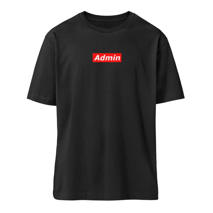 Admin Red Box Logo - Relaxed Shirt