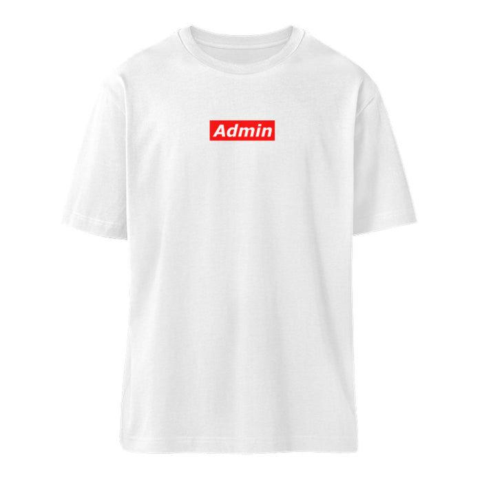 Admin Red Box Logo - Relaxed Shirt